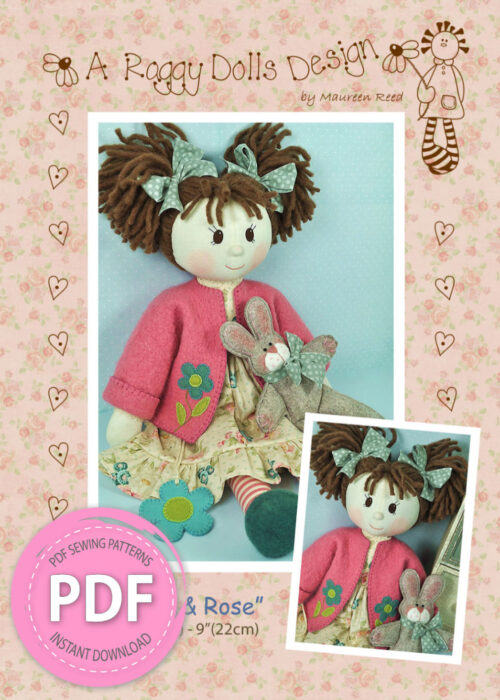 Millie Rag Doll Sewing Pattern - PDF