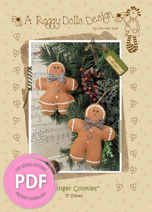 Gingerbread Cookies sewing pattern