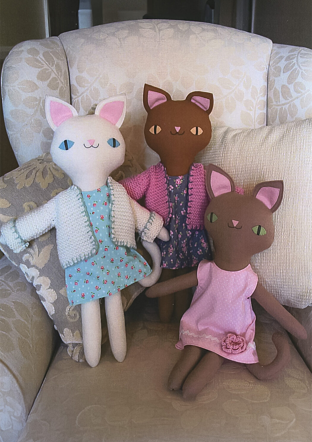 Three Pretty Kitties Sewing Pattern