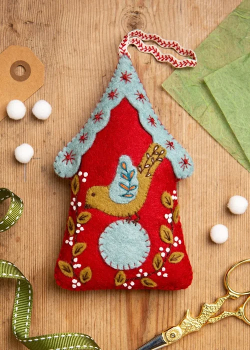 Folk Birdhouse Sewing Kit