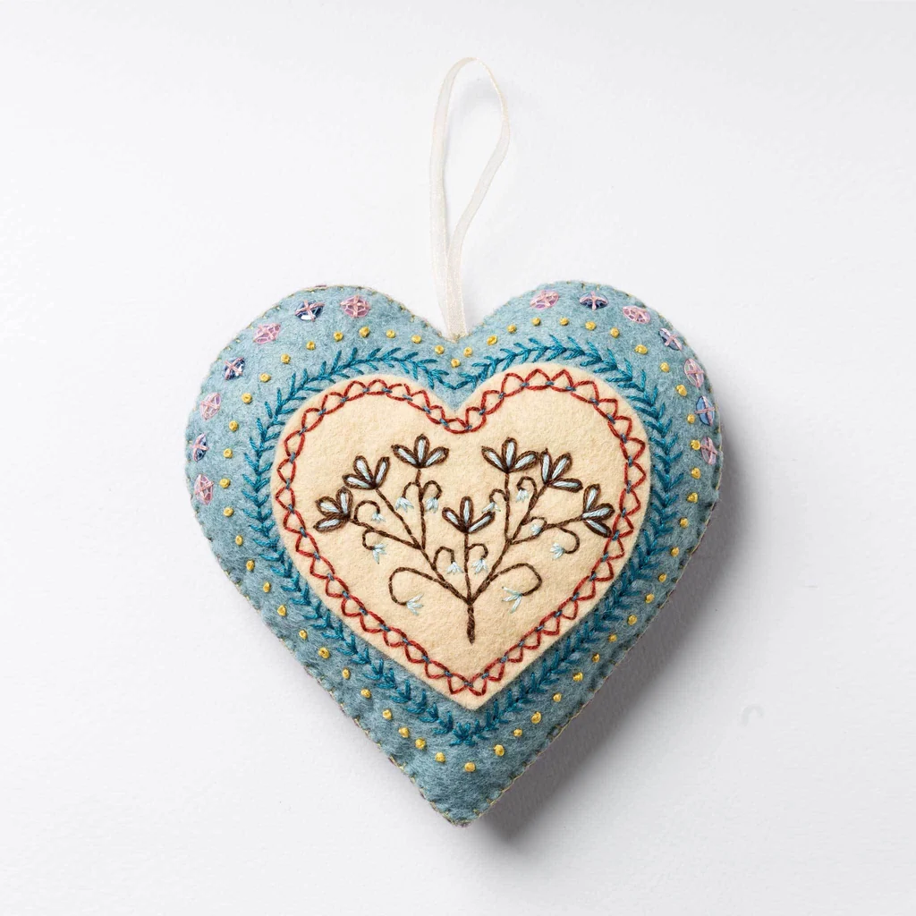 Embroidered Heart Sewing Kit - Image 4