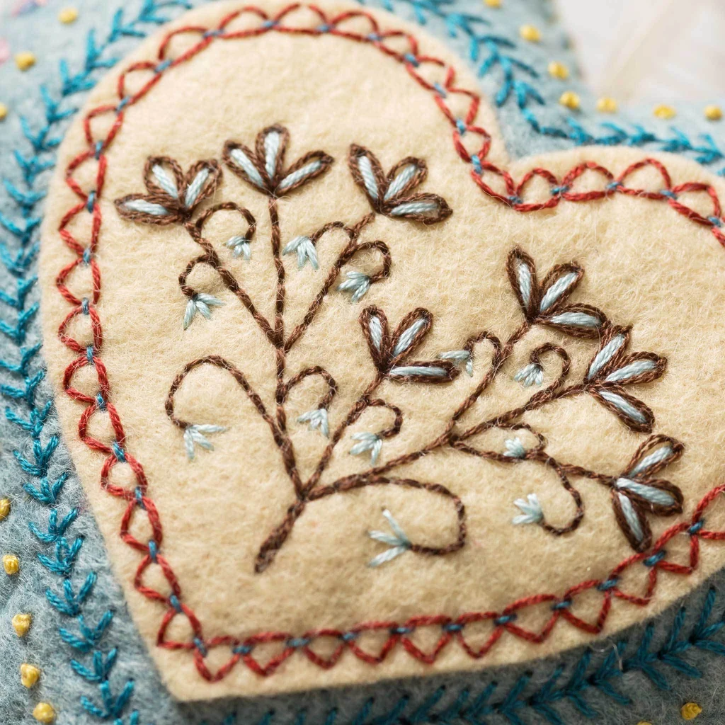 Embroidered Heart Sewing Kit - Image 2