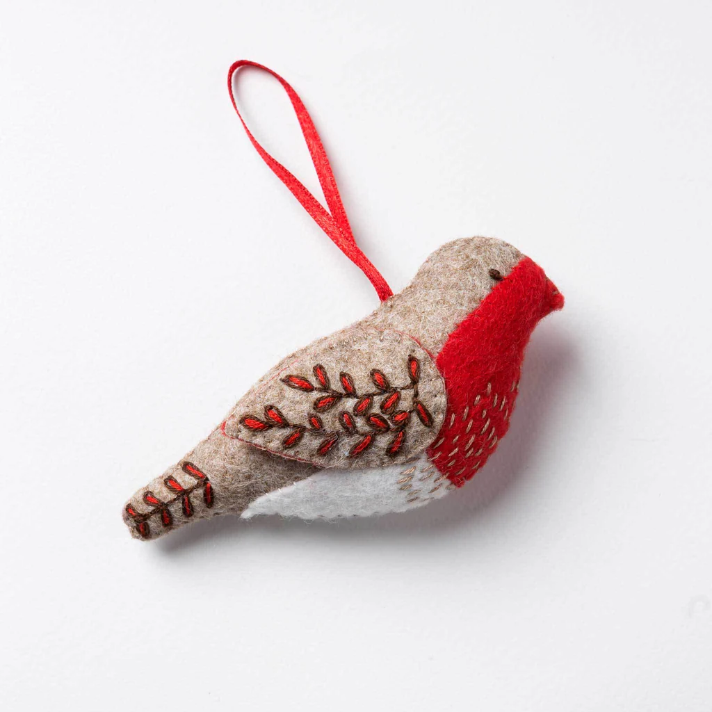 Embroidered Robin Sewing Kit - Image 4