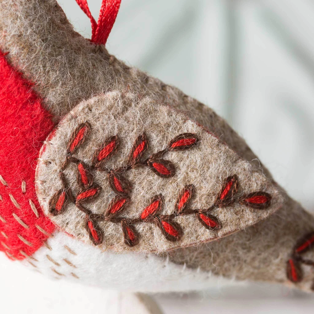 Embroidered Robin Sewing Kit - Image 3
