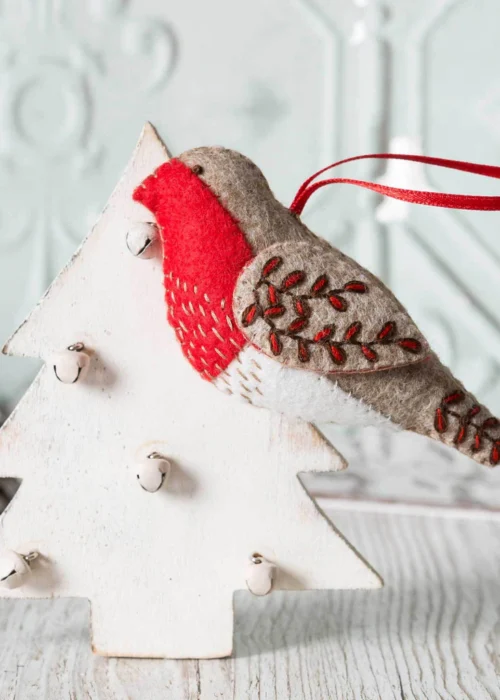 Corinne Lapierre Embroidered Robin