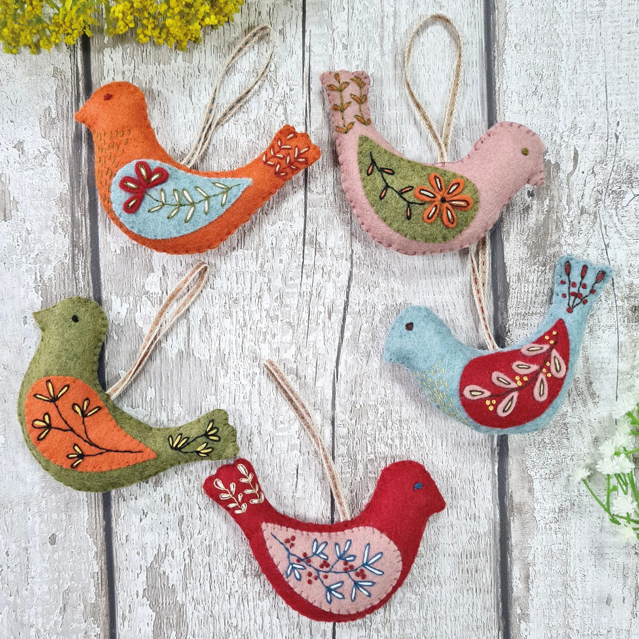 corinne lapierre folk birds sewing kit
