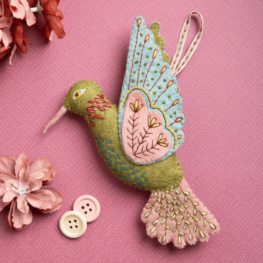Felt Hummingbird Sewing Kit