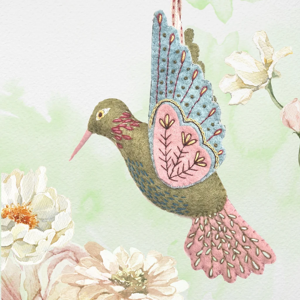 Felt Hummingbird Sewing Kit - Image 5