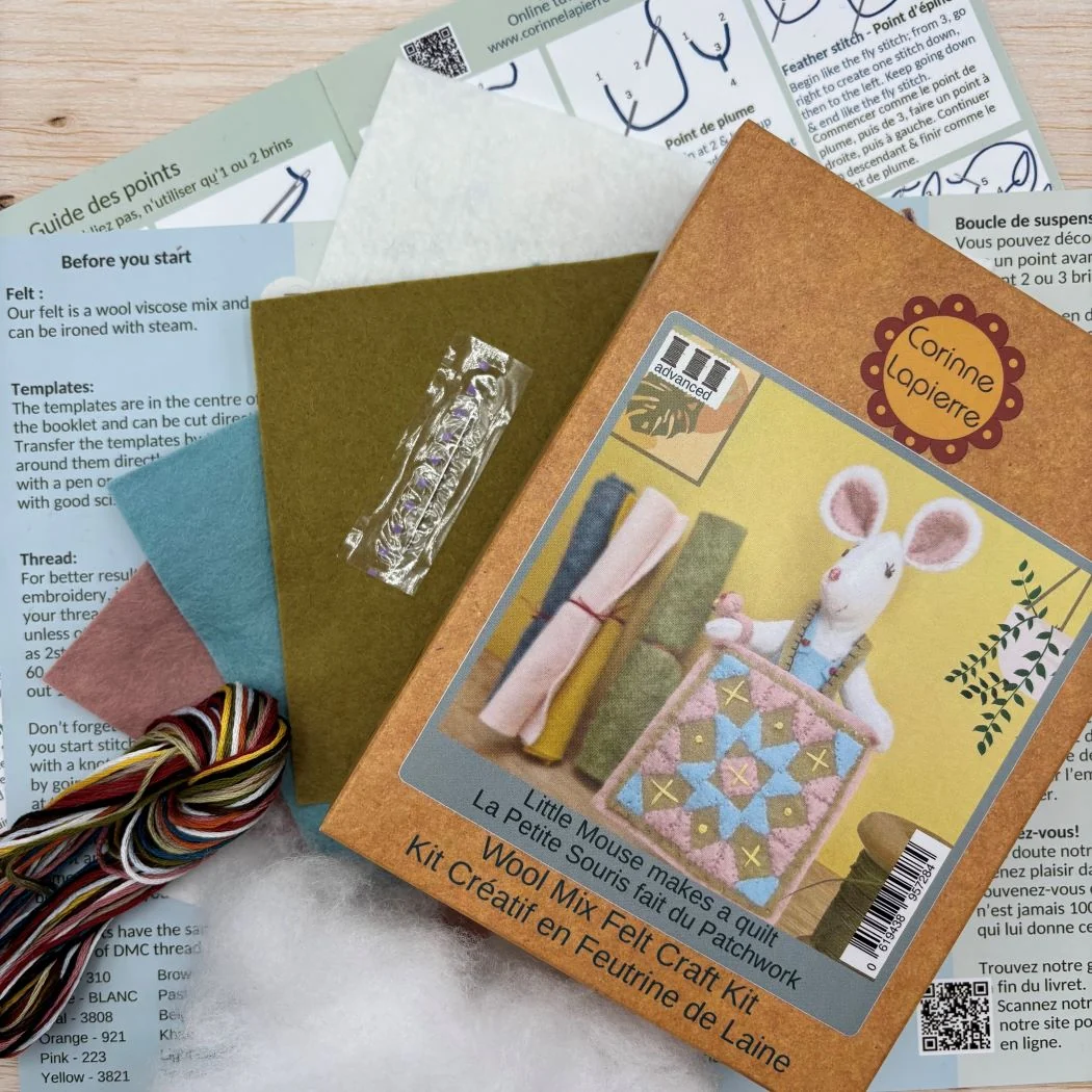 Little Mouse Makes a Quilt Sewing Kit - Image 2