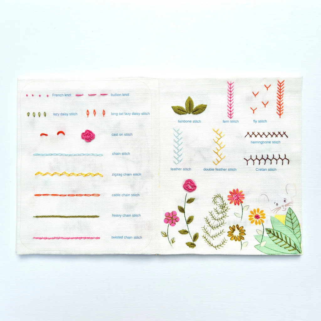 Mouse Embroidery Sampler Book Kit - Image 4