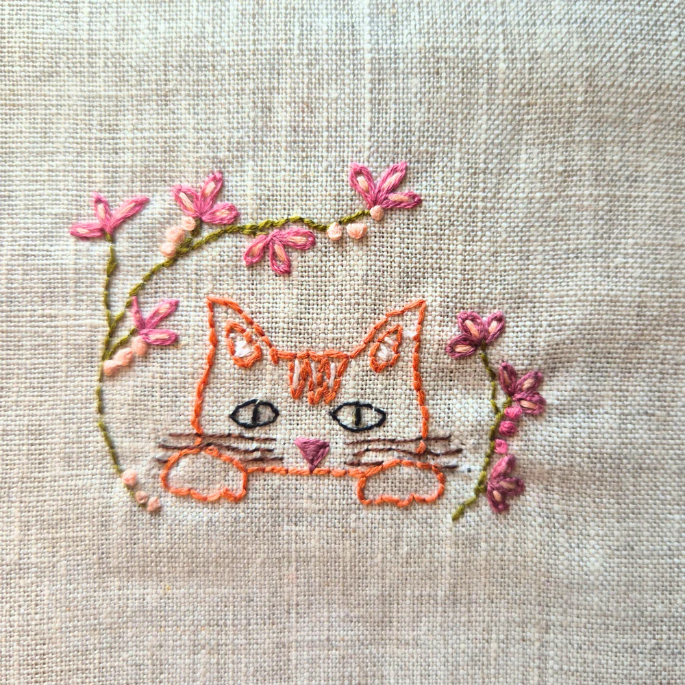 Folk Cats Stick & Stitch Transfer - Image 6