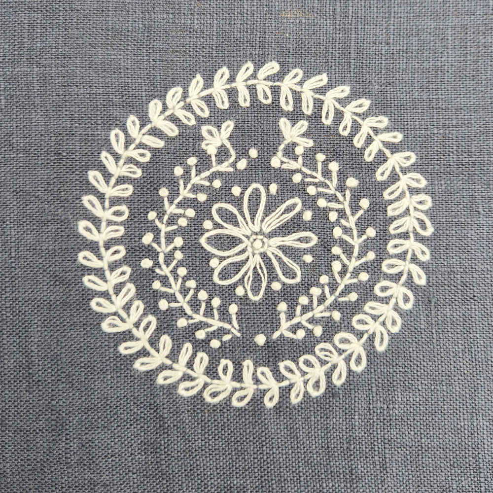 Folk Flowers Stick & Stitch Transfer - Image 7