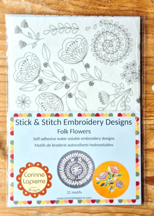 Folk Flowers Transfer Sheet